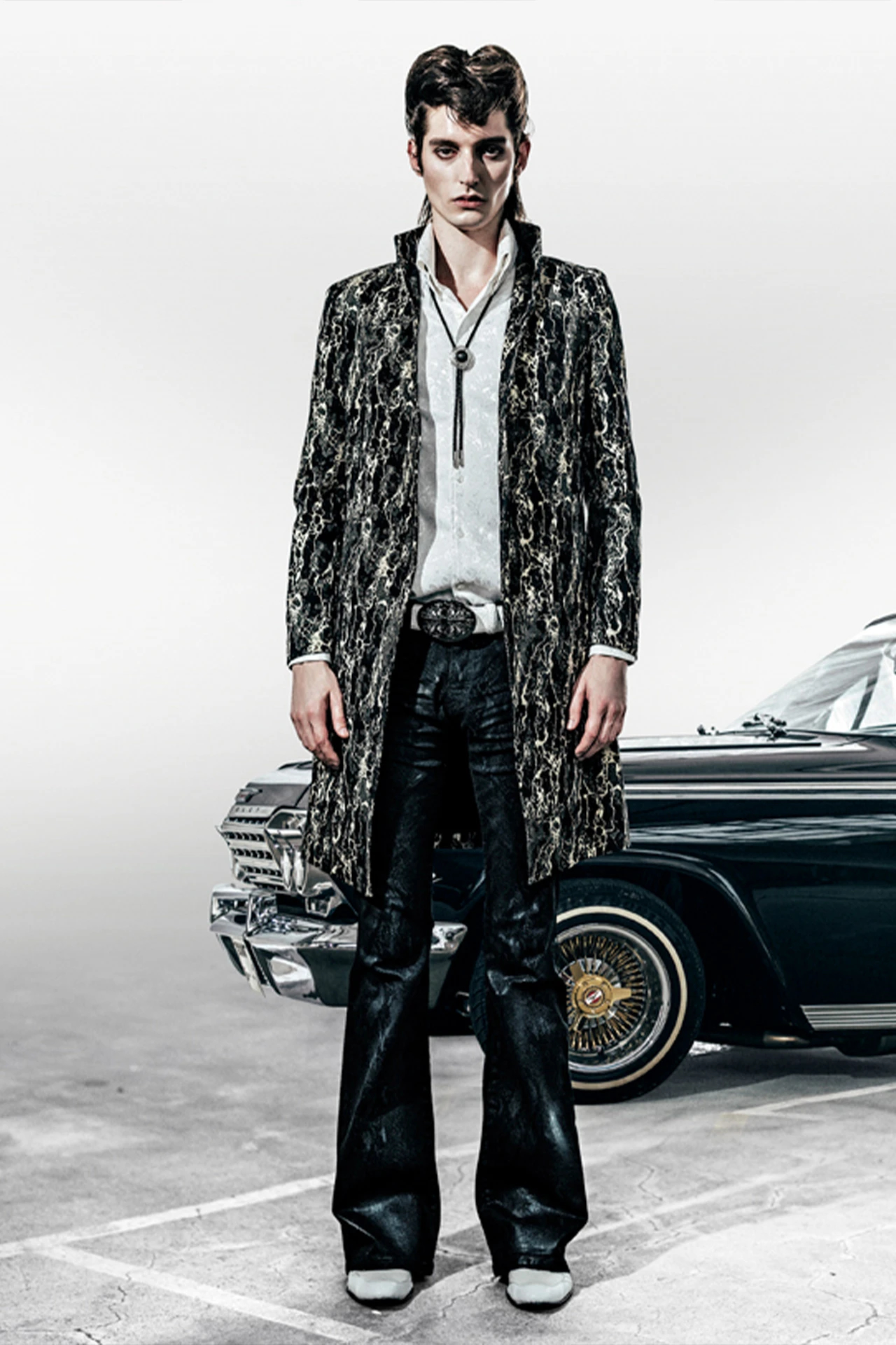 TORNADO MART∴マーブルメタルジャカードコート / TORNADO MART