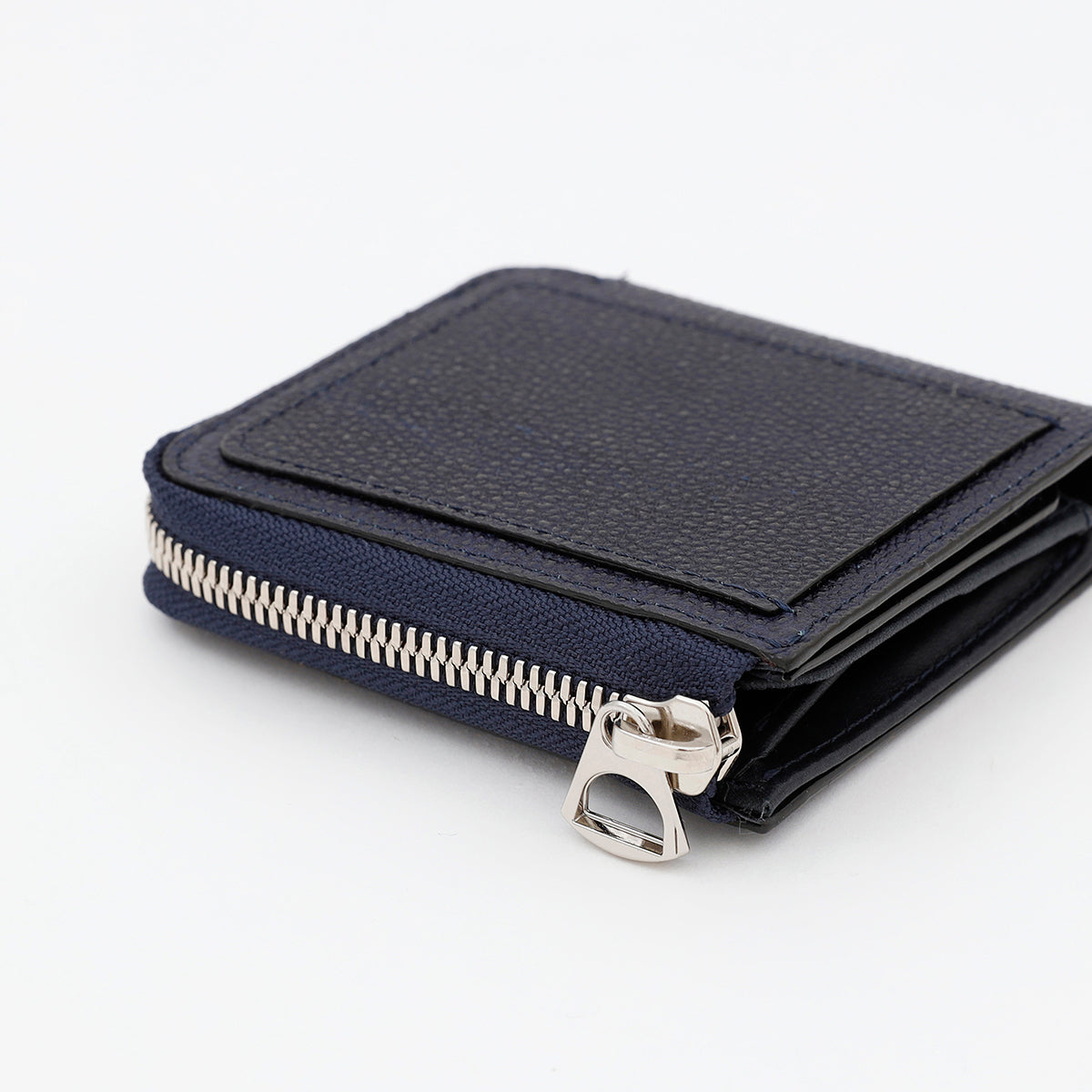 藍桟革 漆レザー 本革ミニ財布｜CRISTY VERY COMPACT WLT .5 / AIZAN