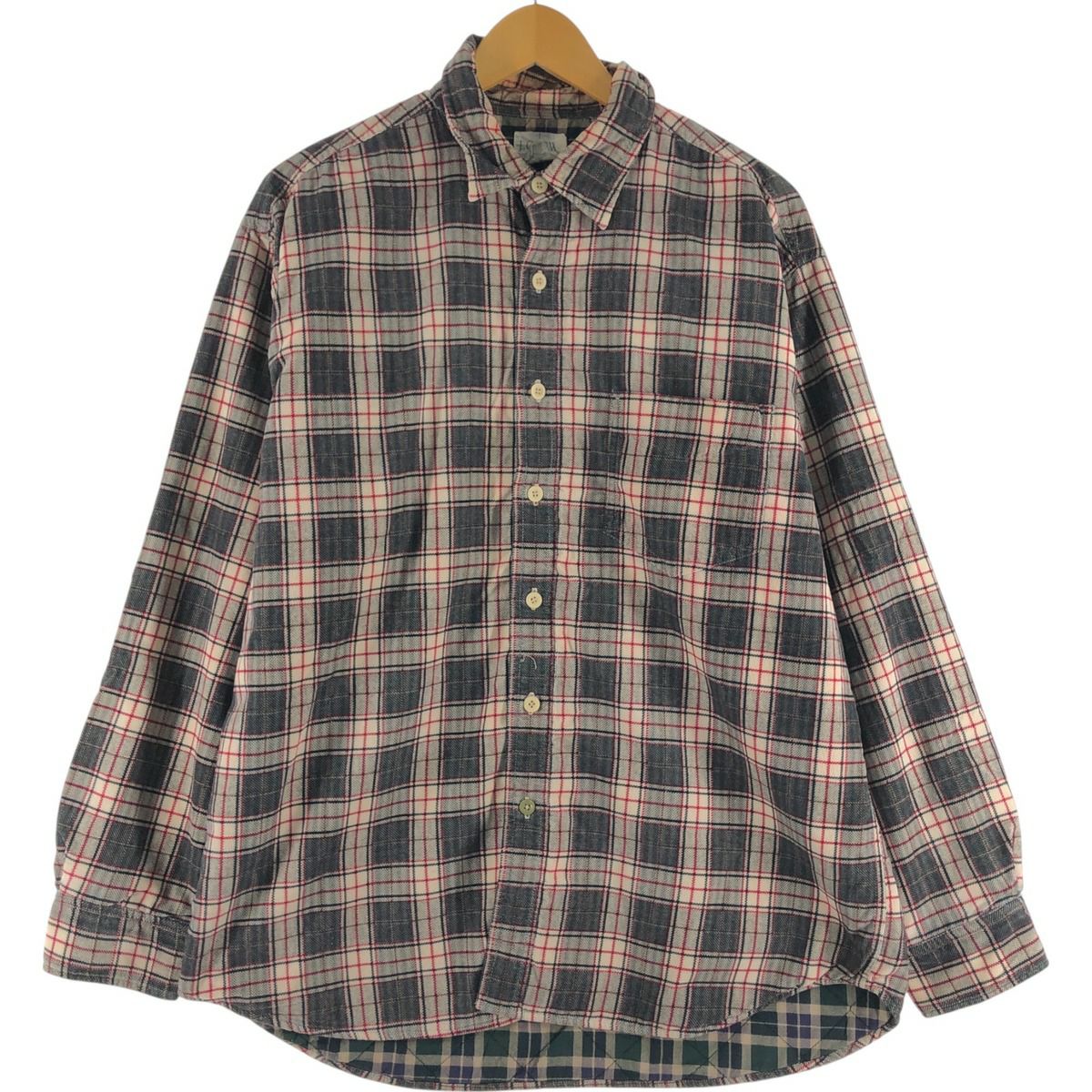 古着 90年代 ジェイクルー J.Crew 長袖 ライトネルチェックシャツ