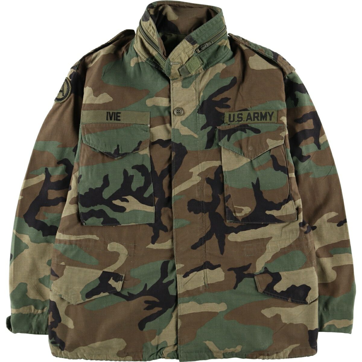 古着 80年代 米軍実品 M-65 迷彩柄 ウッドランドカモ ミリタリー