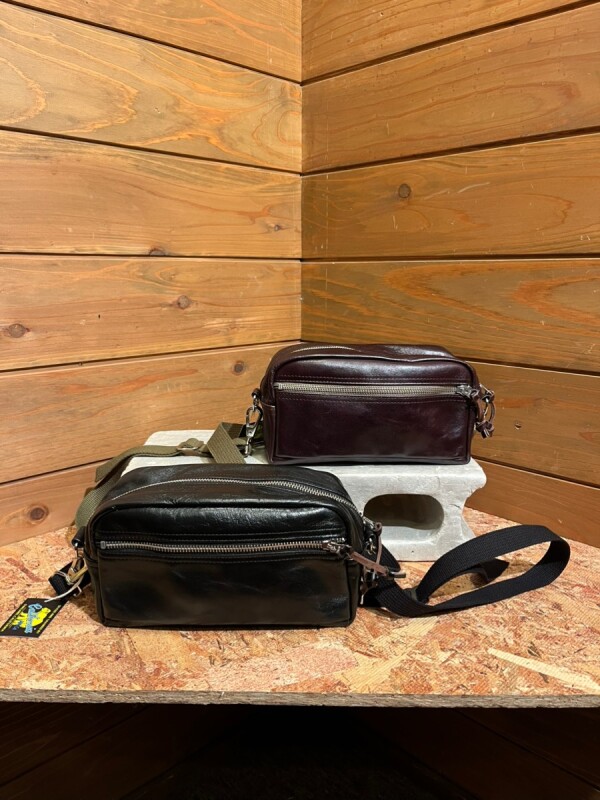 RainbowCountry/Leather shoulder Pouch レインボーカントリー