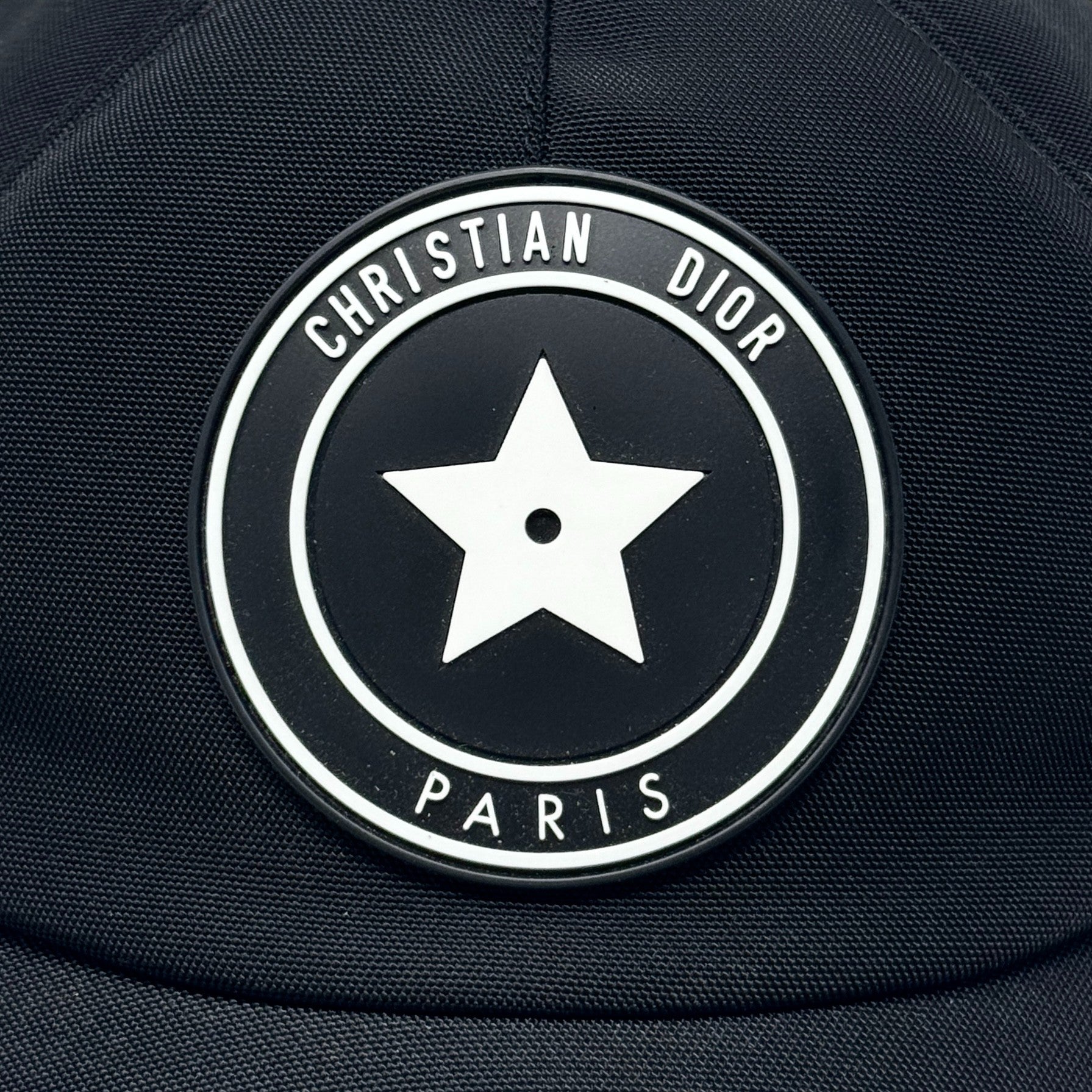 Dior Black Star Logo D-Player Cap | Jadore Couture