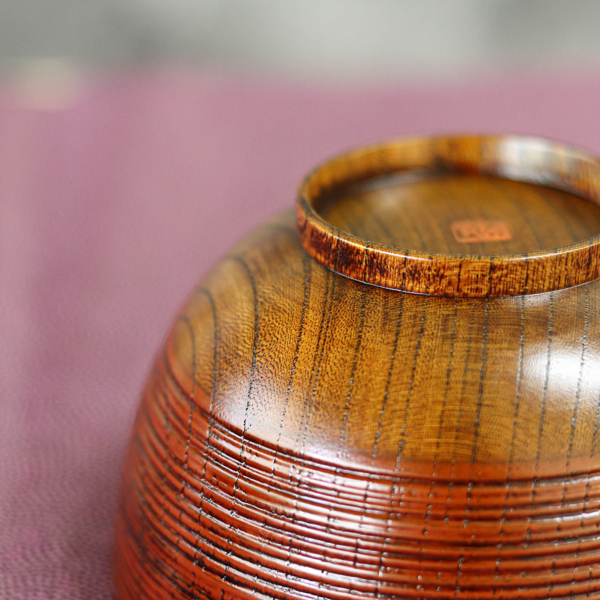 山中漆器 お碗 | 欅根来曙塗分 | 夫婦椀 | 大島東