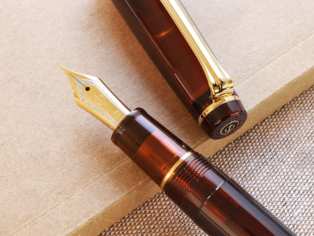 プロフェッショナルギア21金・モカブラウン Fountain Pen | ワンチャー