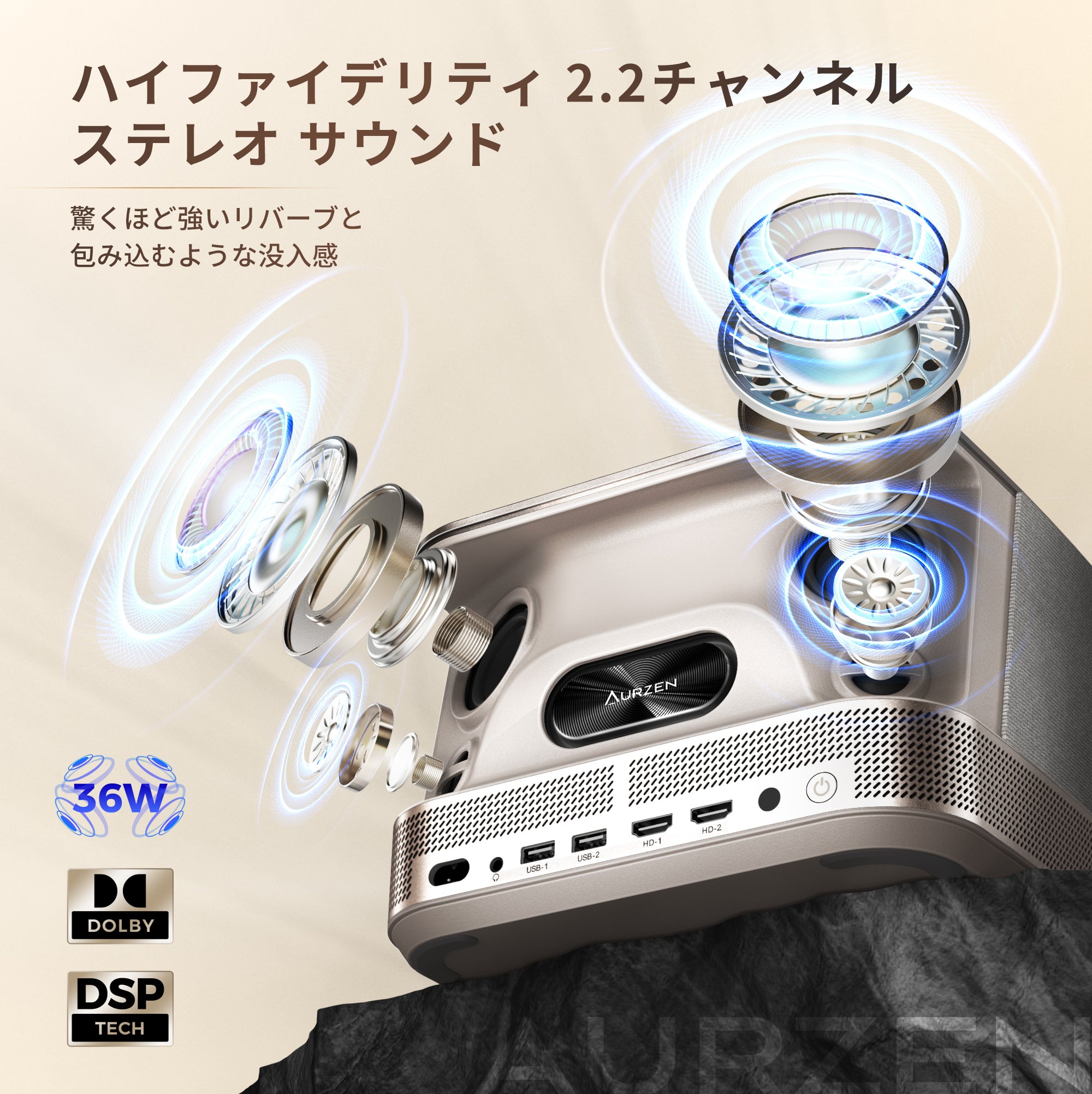 aurzen boom3プロジェクター 250