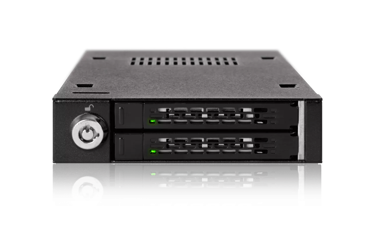 ToughArmor MB992SK-B - 2x 2.5インチ SAS/SATA 3 HDD/SSD 搭載用