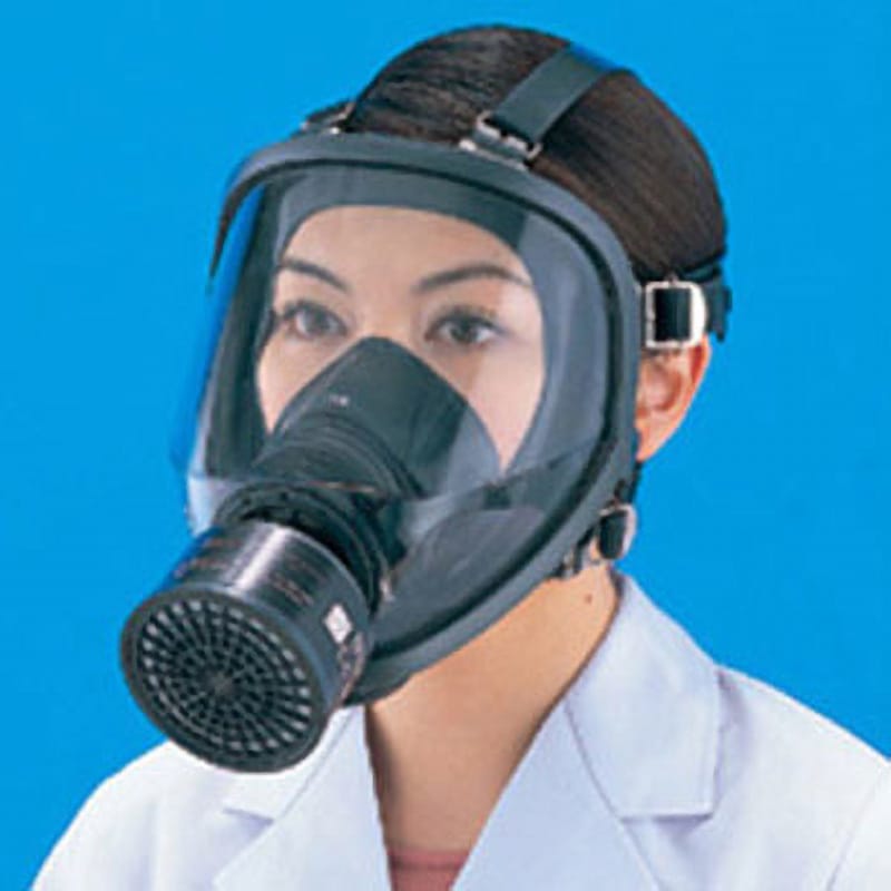 GM164 直結式防毒マスク GM164 重松製作所 シリコーン面体 サイズM