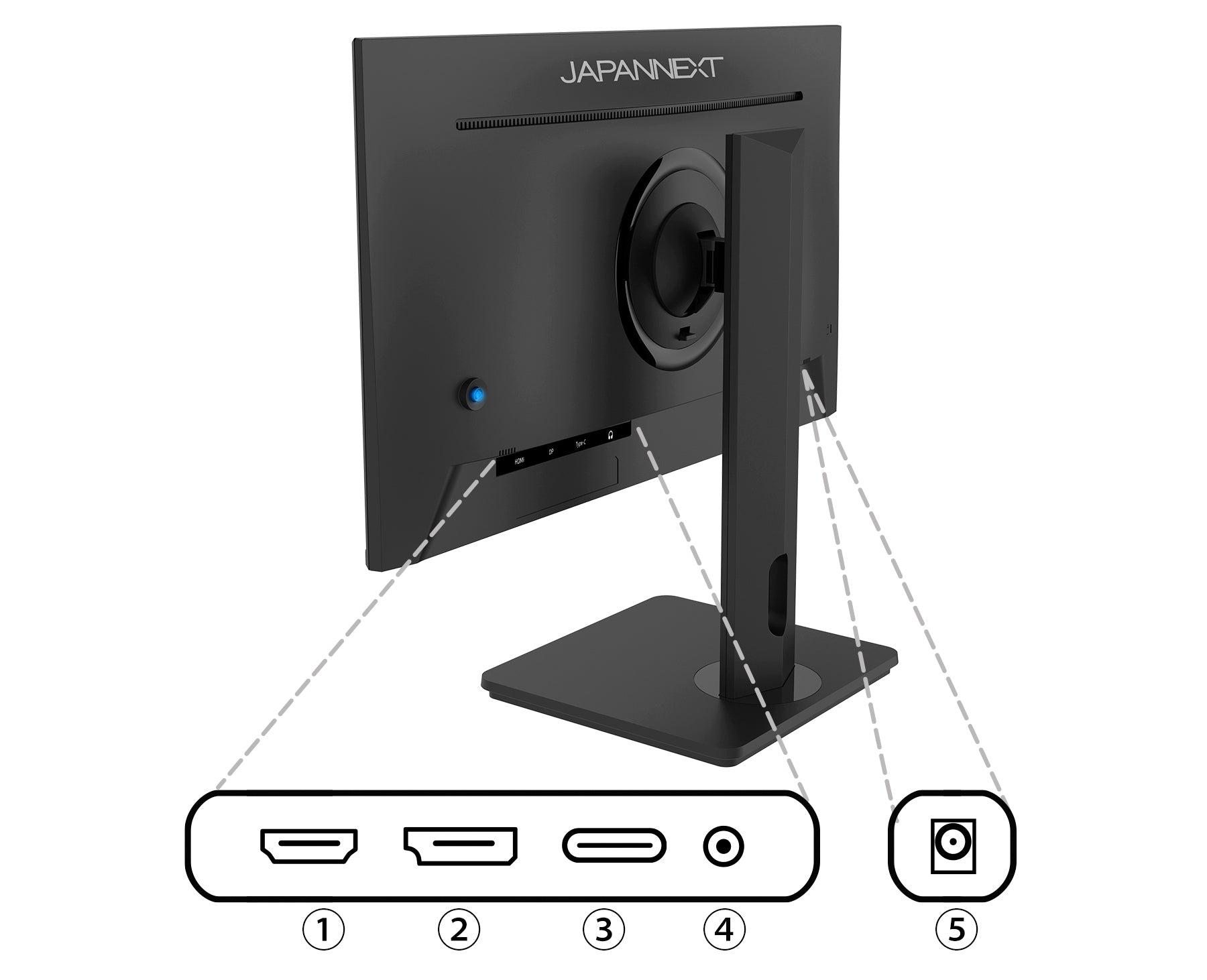 販路限定】【5年保証モデル】JAPANNEXT 23.8インチ IPSパネル搭載 フル