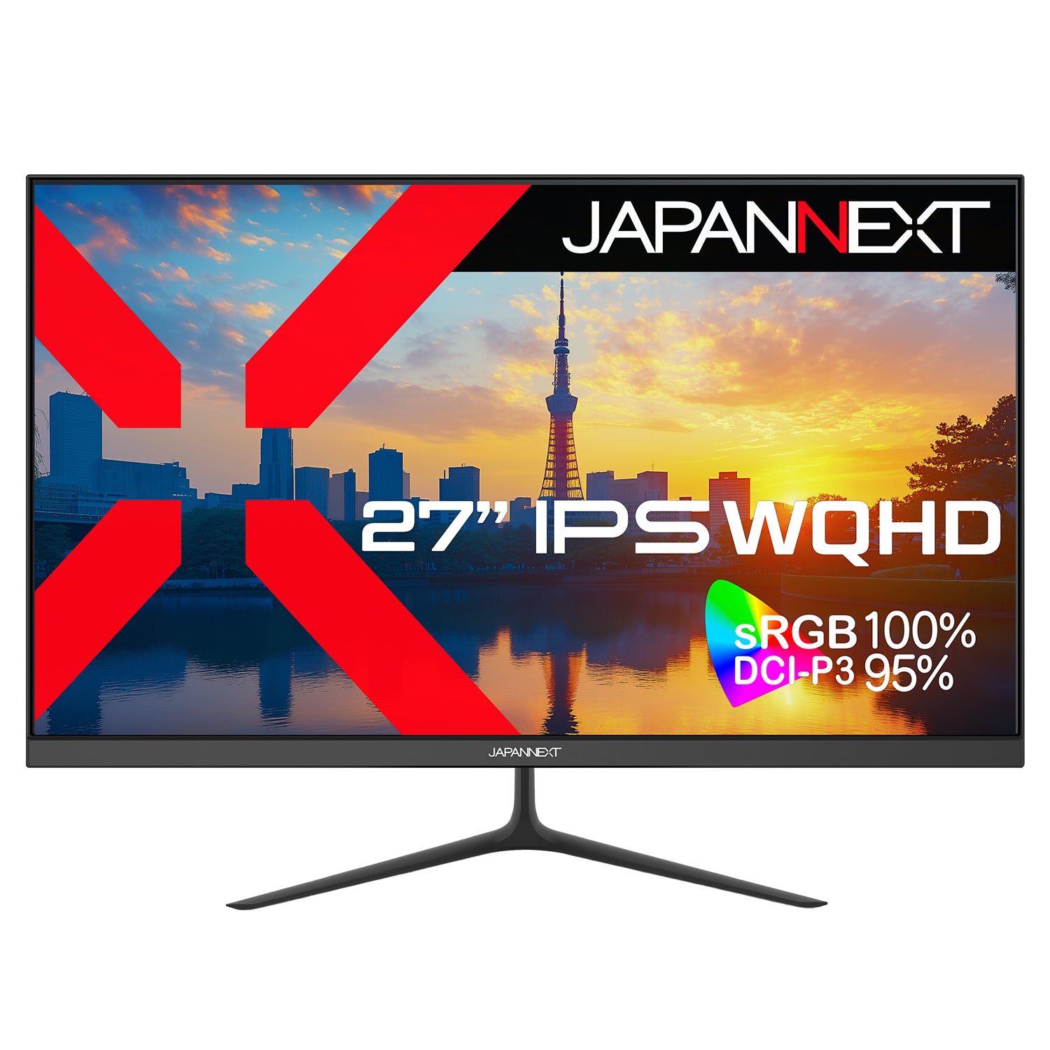 Amazon.co.jp限定】JAPANNEXT 27インチ IPSパネル搭載 WQHD(2560x1440