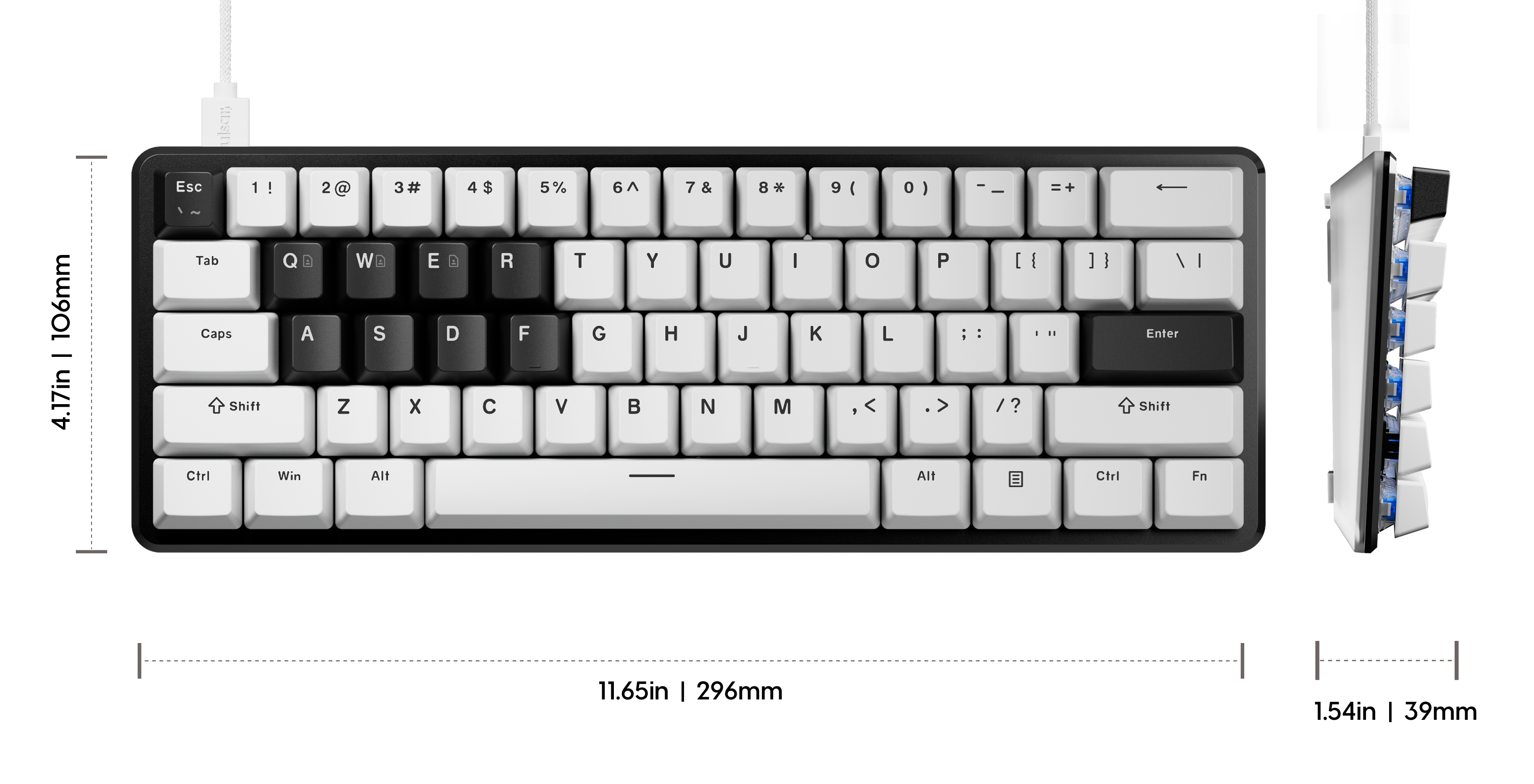 ANSI] PCMK 3HE 60 Hall Effect Magnetic Gaming Keyboard – Pulsar