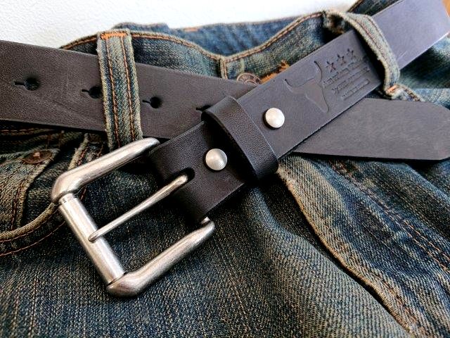 栃木レザーベルト オイル多脂革【ベルトカラーが選べる】35mm 艶消し