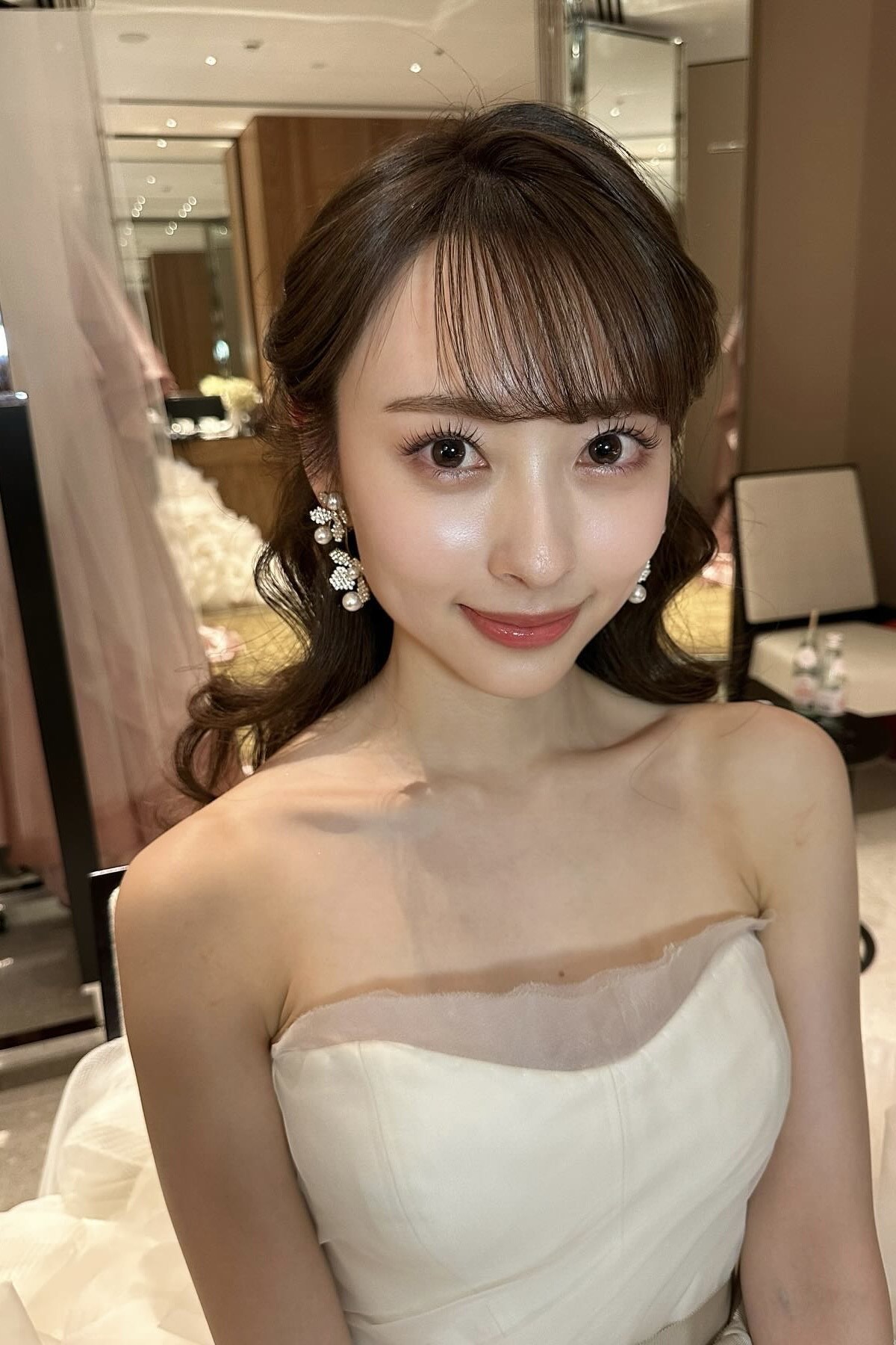 RENTAL][June Bud Pearl Earrings Gold]by ElizabethBower