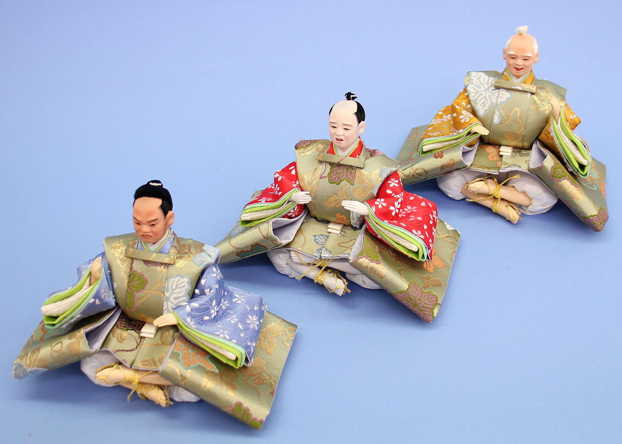 雛人形単品10三人仕丁 三五サイズ 並金襴 – 寿鳳人形の東芸