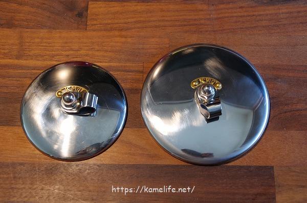 モーターロックのJCMAバーエンドミラー、100mmから80mmに買い換えまし