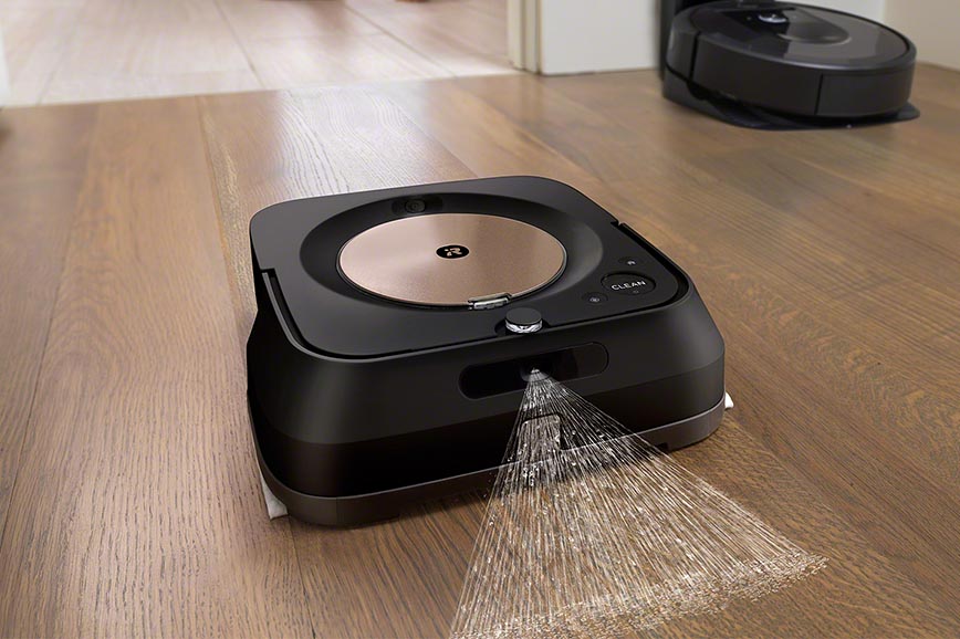 黒い「ブラーバ ジェット m6」限定モデル。ルンバ s9に合うマット