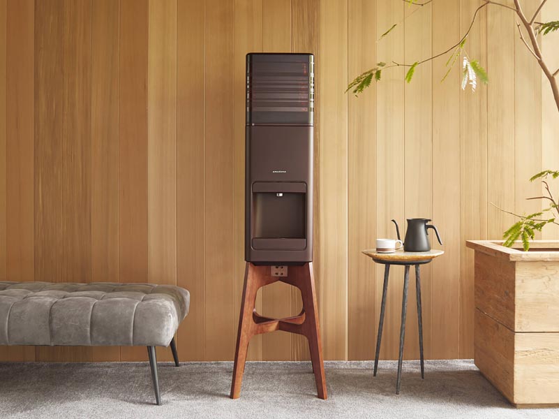 木のスタンドが部屋になじむ、amadanaの新ウォーターサーバー - 家電 Watch
