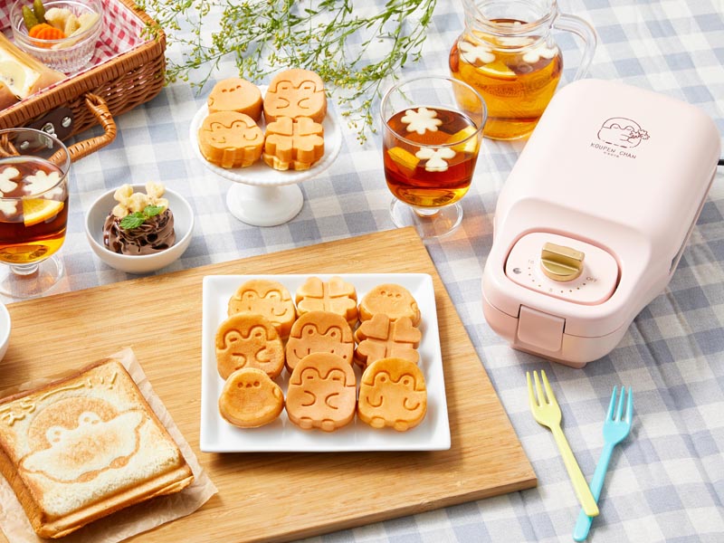 コウペンちゃんのミニケーキを焼けるマルチサンドメーカー - 家電 Watch