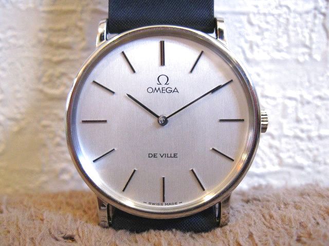 オメガ◇OMEGA◇デビル◇DEVILLE◇二針◇シルバー文字盤◇手巻き式