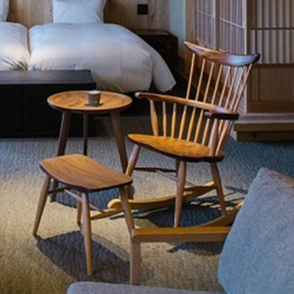 Takayama Wood Works COMB BACKロッキングチェア W556A/K – 柏木工株式