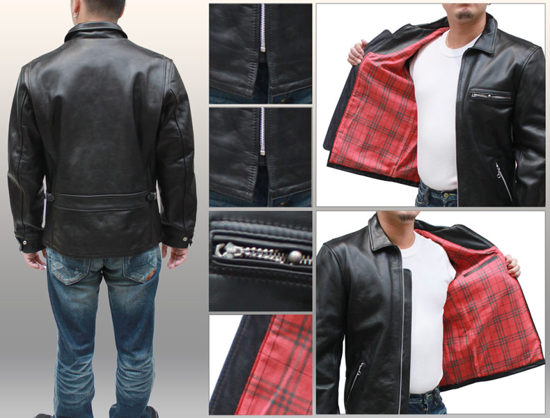 ライダースジャケット メンズ カウハイド（牛革）クラシック