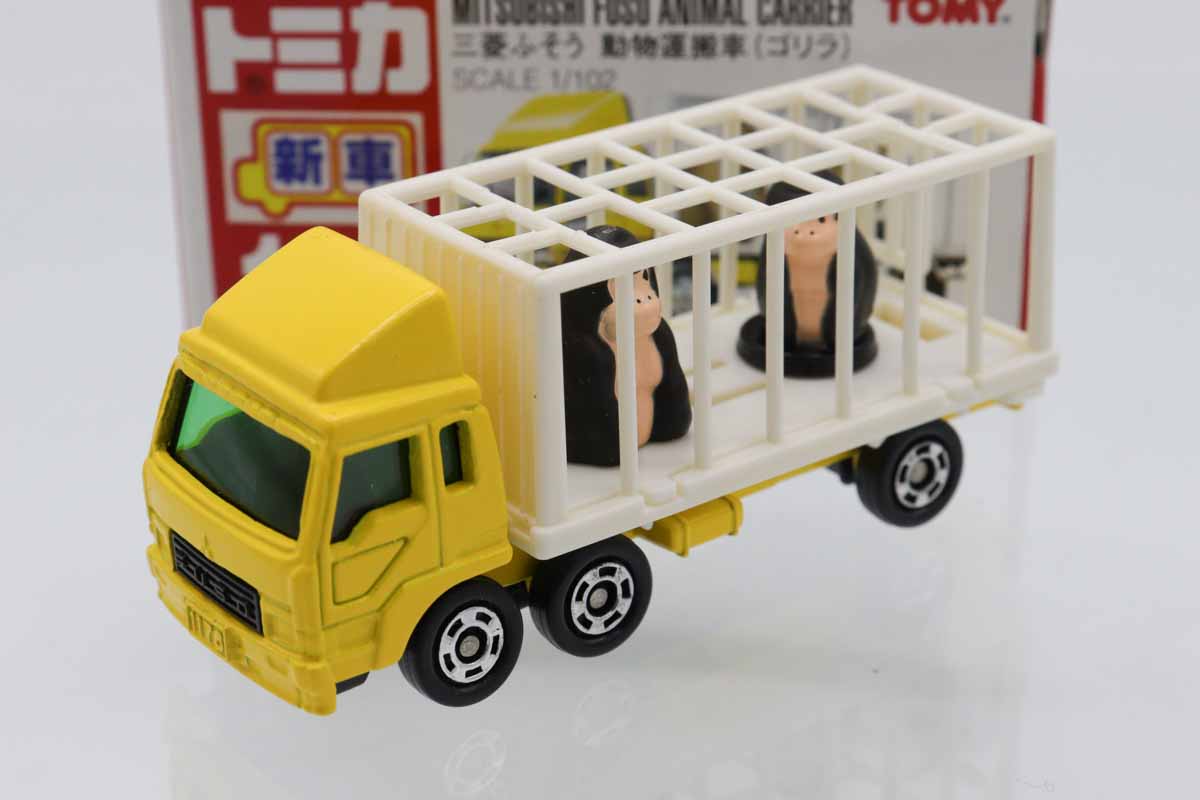 ミニカーショップ ケンボックス トミカ 赤箱☆108☆三菱ふそう動物運搬