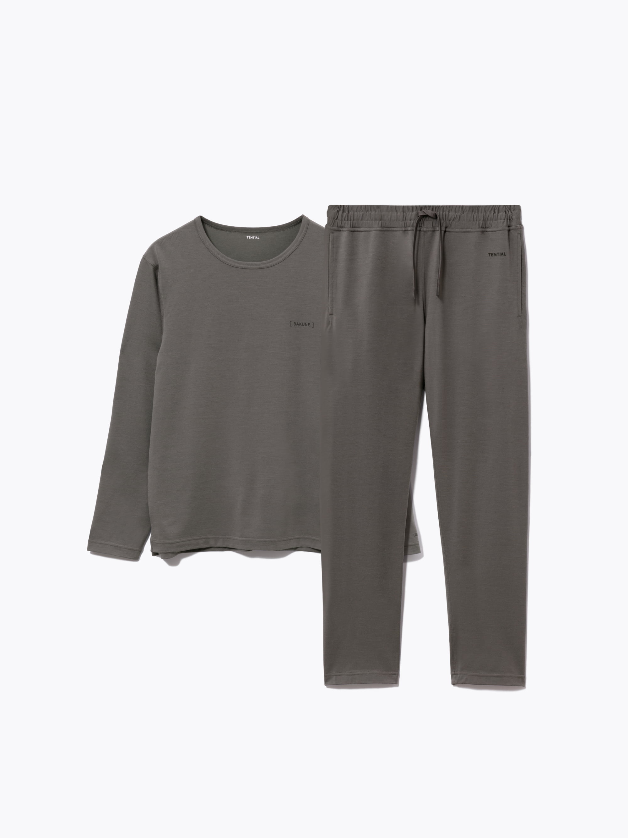 BAKUNE メリノウール / 上下セット（長袖クルーネックシャツ・ロング