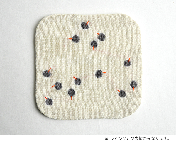 Tomotake 泥染リネンコースター 赤すぐり｜恵文社一乗寺店 オンライン