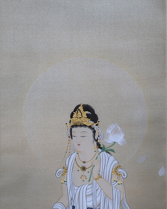 国井幸雪 福寿来観音 | 掛軸(掛け軸)販売／表装ご依頼は掛軸いっぷく