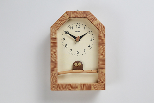 枝のフクロウ時計／商品一覧 | キコリ 手づくり時計工房【本店