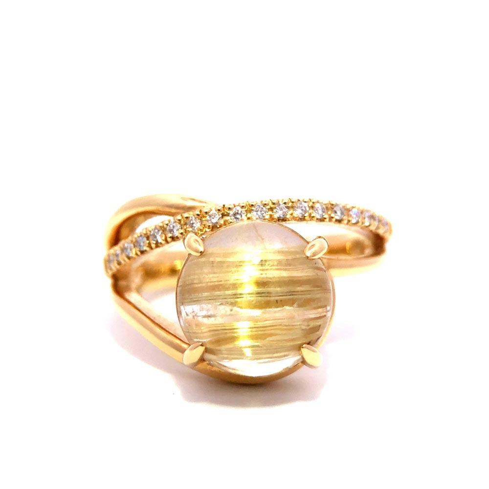 SOLD OUT】K18ルチルクォーツ リング | | KITAGAWA | 静岡きたがわ宝石