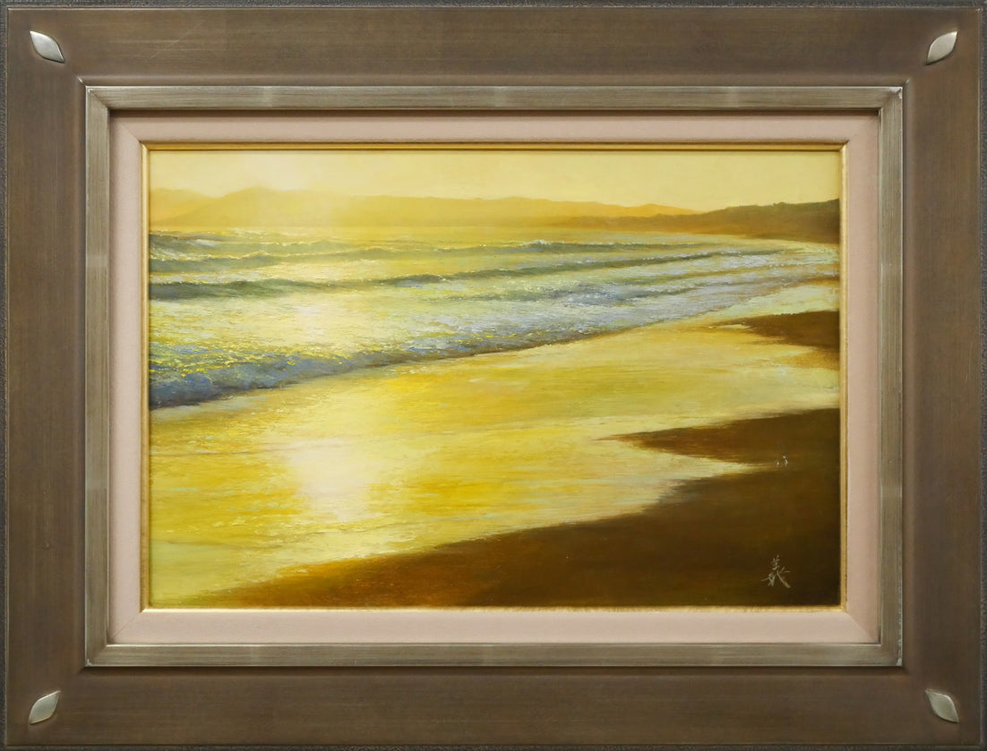 桜木稔「風景画」油絵・F3号 絵画買取・販売の小竹美術