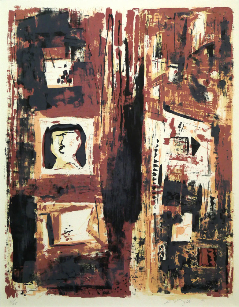 脇田和「窓」リトグラフ 絵画買取・販売の小竹美術