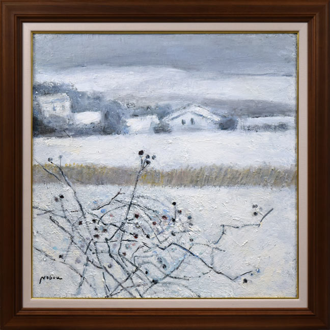 八木伸子「赤レンガの建物（北海道庁）」水彩画 絵画買取・販売の小竹美術