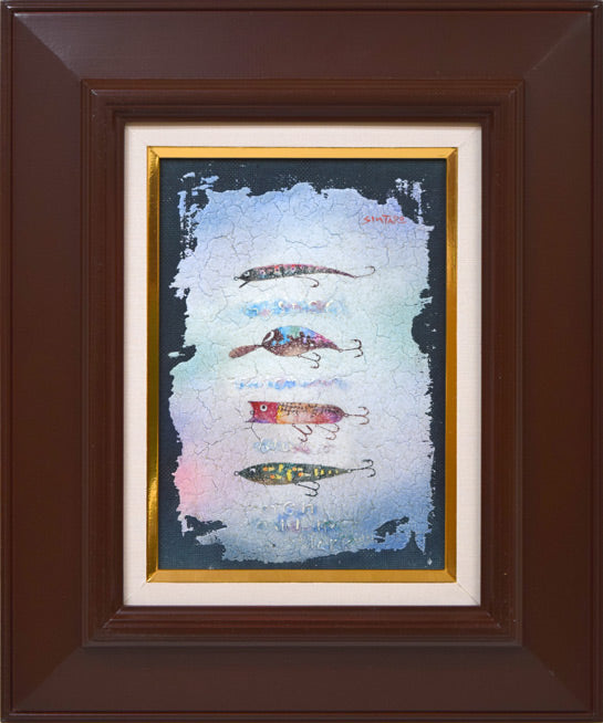 古沢岩美、星空の二人、希少大判画集画、新品額装付、状態良好 古沢