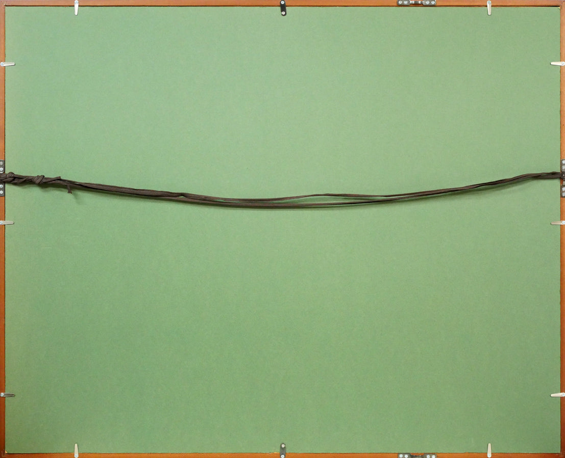 北岡文雄「小春日の漁村（銚子）」木版画 絵画買取・販売の小竹美術