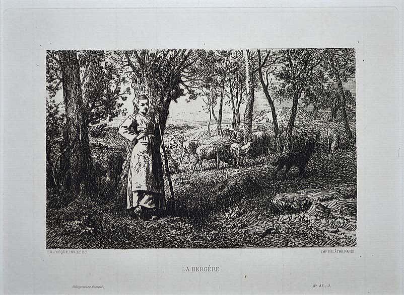 シャルル＝エミール ジャック(Charles-Émile JACQUE)「羊飼い