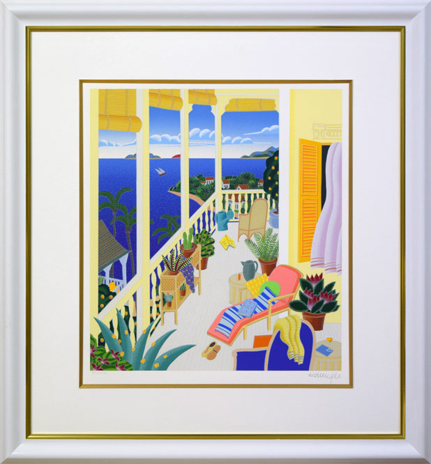 トーマス マックナイト(Thomas McKNIGHT)「アンティグアビーチ」シルク