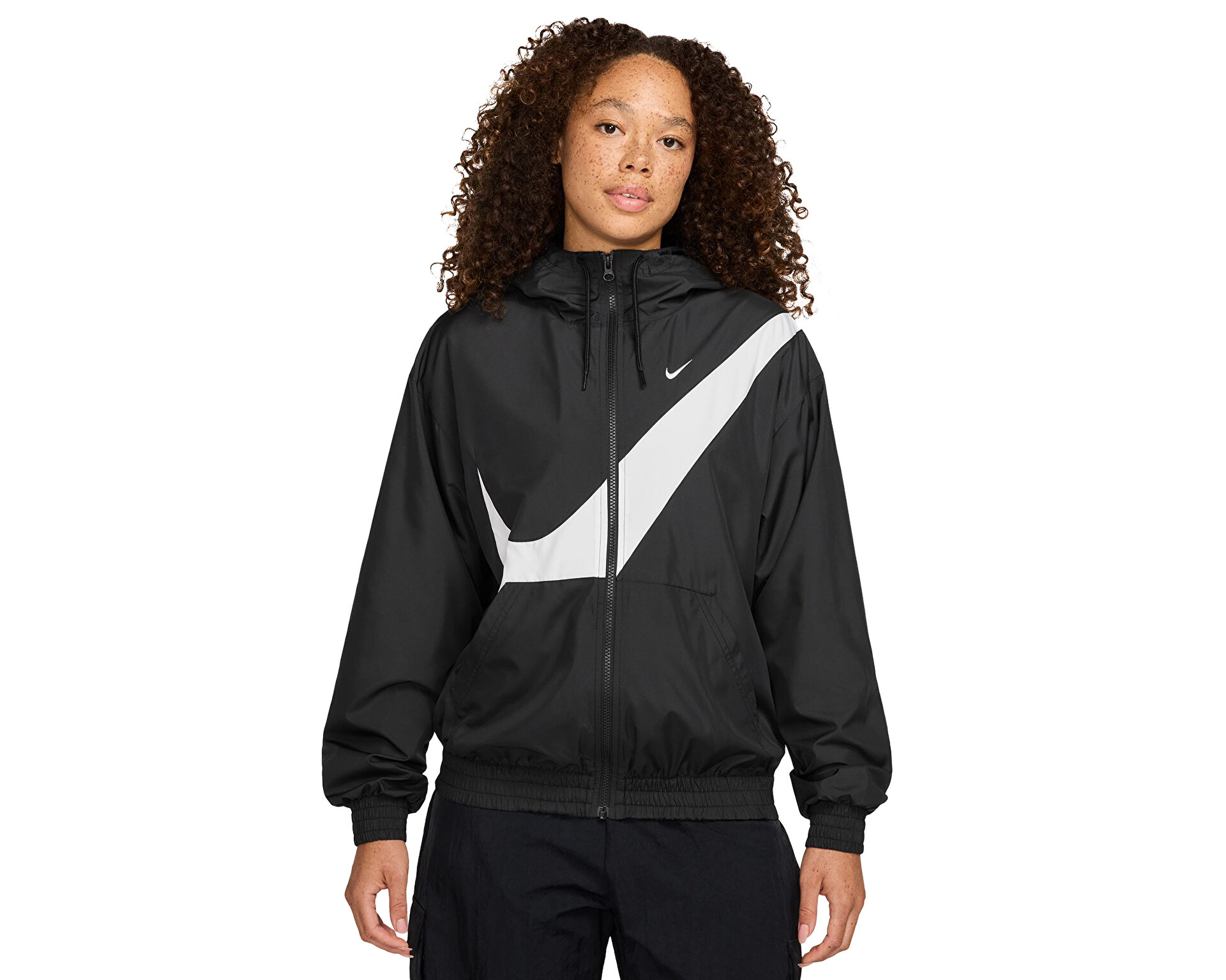 NIKE Kadın W NSW CLSSC WVN UV FZ LOGO JKT Siyah HM8971-010 | Korayspor