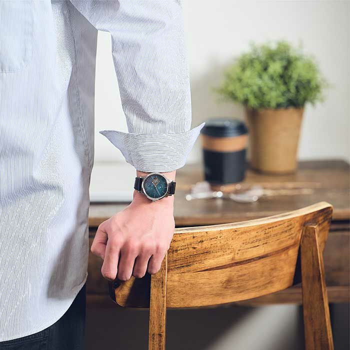 Knot CAP-38SVGN 腕時計 メンズ レディース クォーツ グリーン 日本製