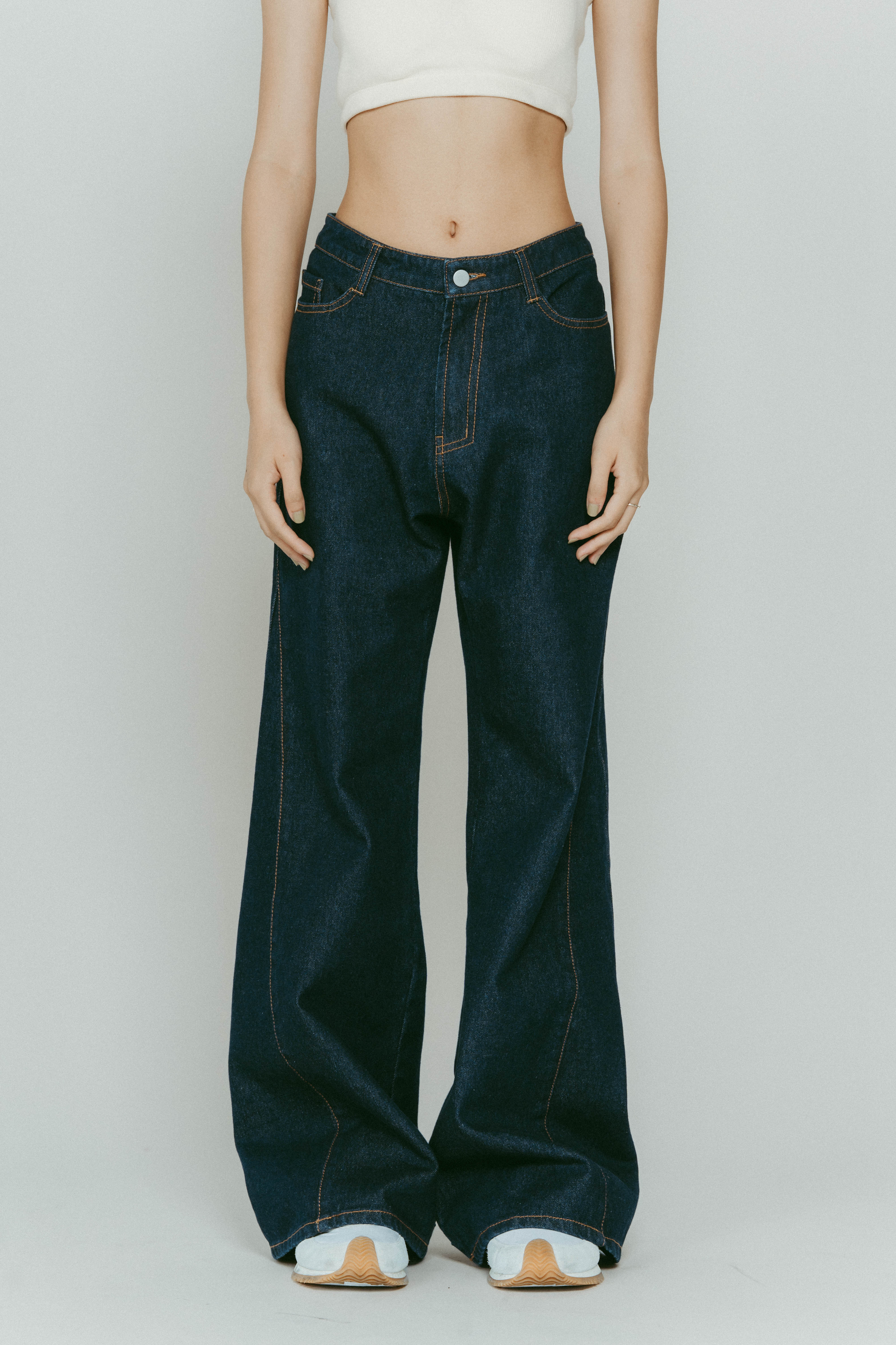 denim baggy pants(unisex)/2color | KNUTH MARF