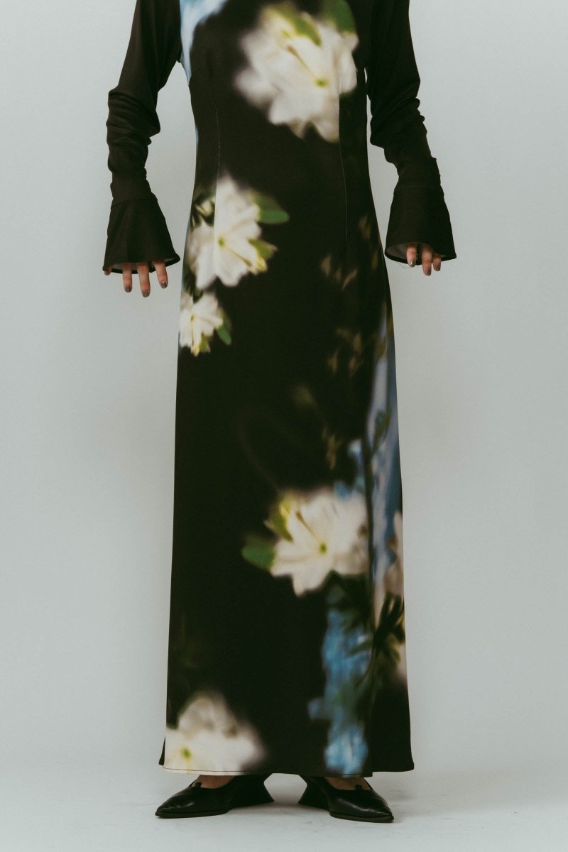 blurry flower one piece/black | KNUTH MARF