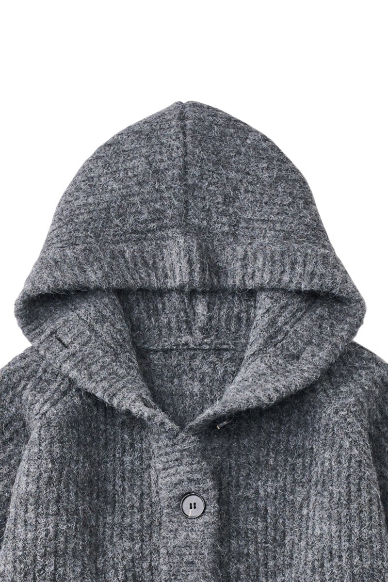 hooded cardigan knit/4color | KNUTH MARF