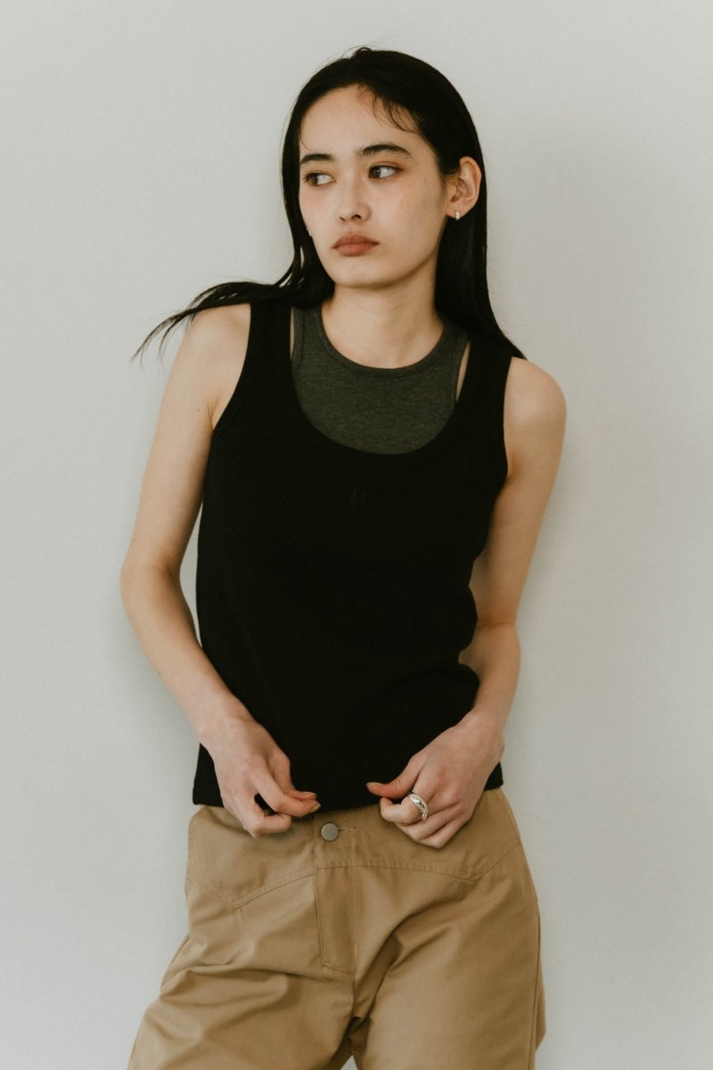 2piece layered logo tank top/3color | KNUTH MARF
