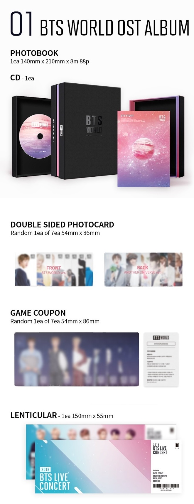 BTS WORLD OST ALBUM LIMITED EDITION - Kpop USA