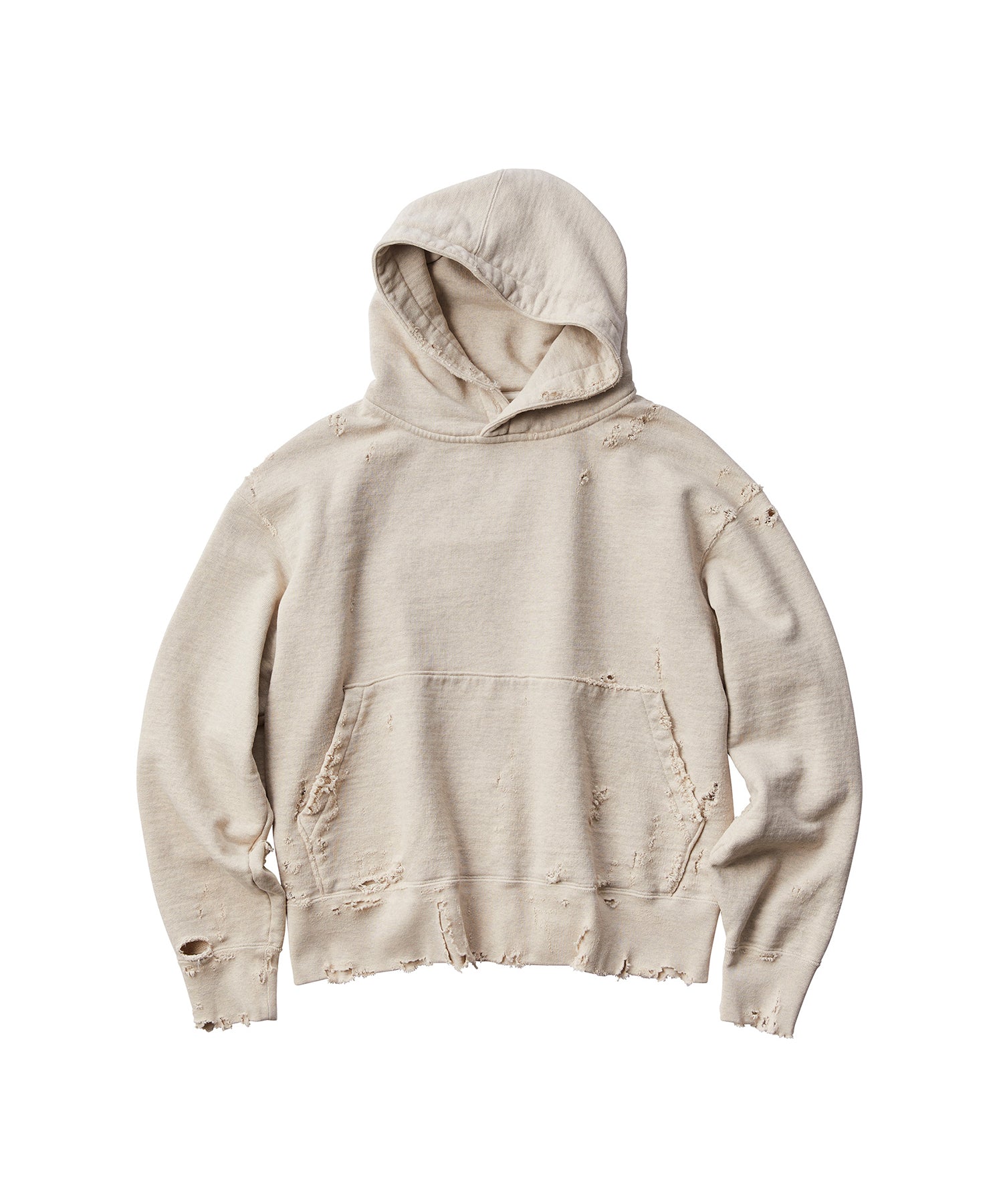 KURO | モアダメージプルスウェットパーカー | ヴィンテージ加工・日本製