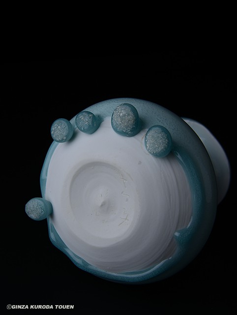 小山冨士夫 青白磁花入 | 銀座 黒田陶苑