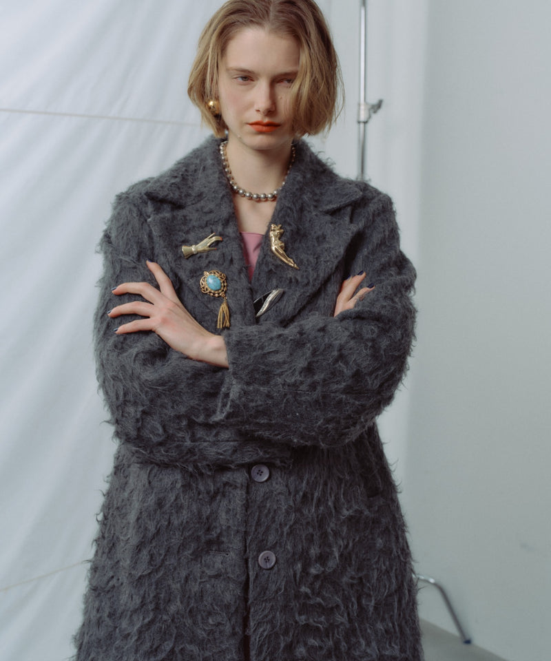 yae】Color shaggy coat / カラーシャギーコート – LA BELLE ETUDE