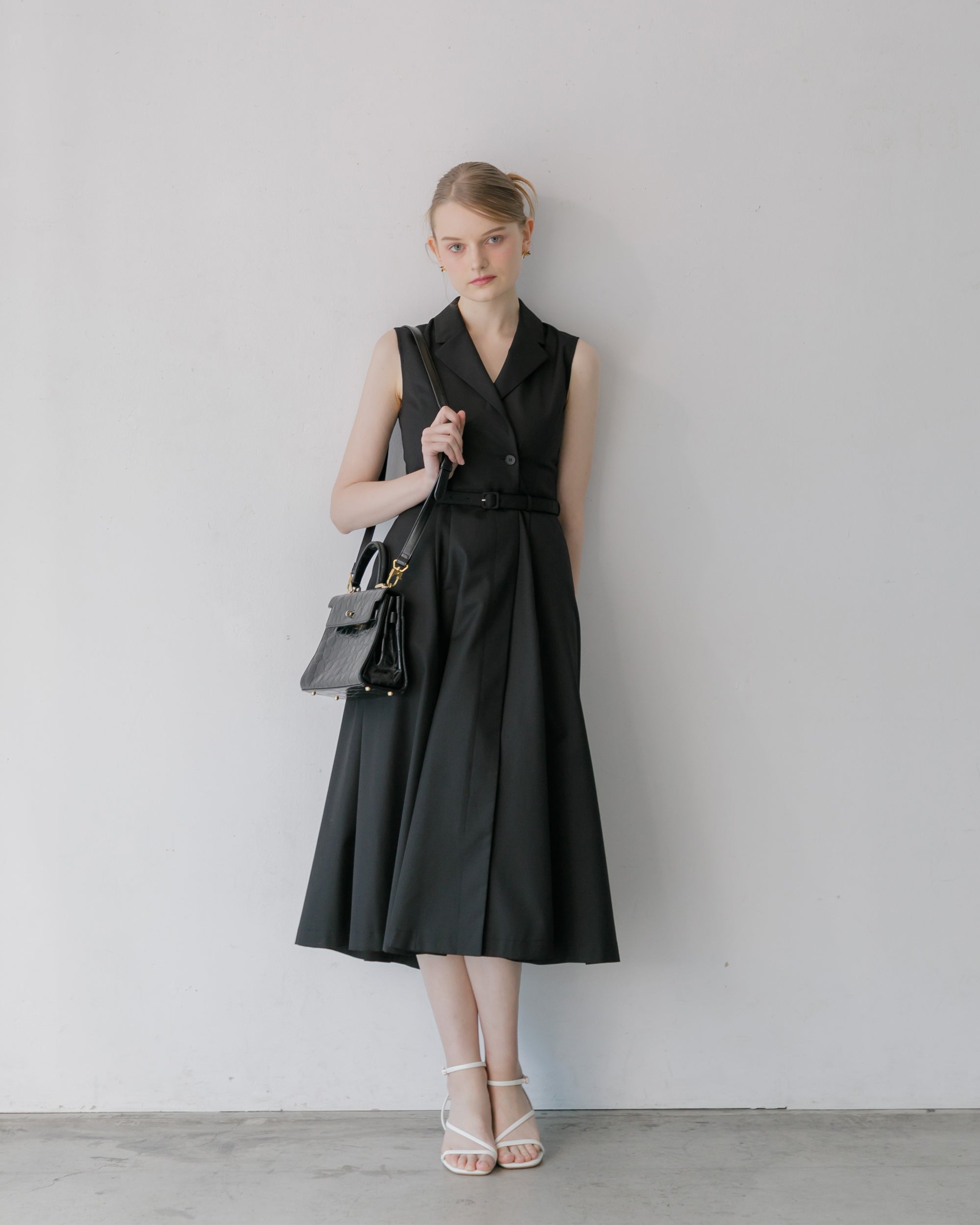 ノースリーブトレンチロングワンピース – La lune