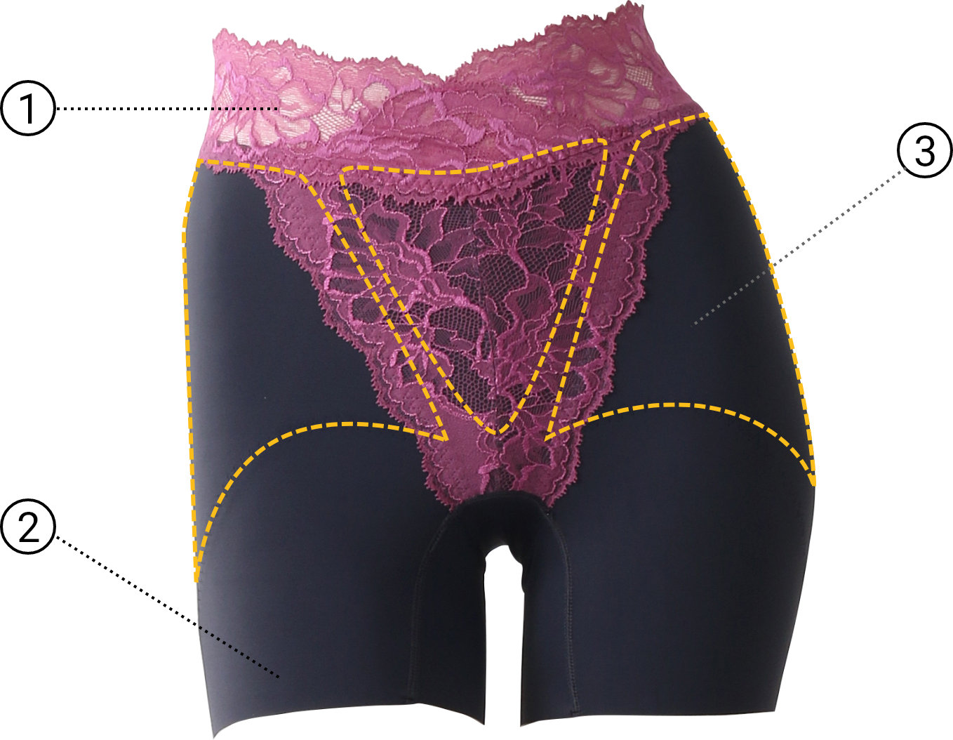 グラントイーワンズ ハイウエストガードル LOVE 64サイズ LA-LA サイズ