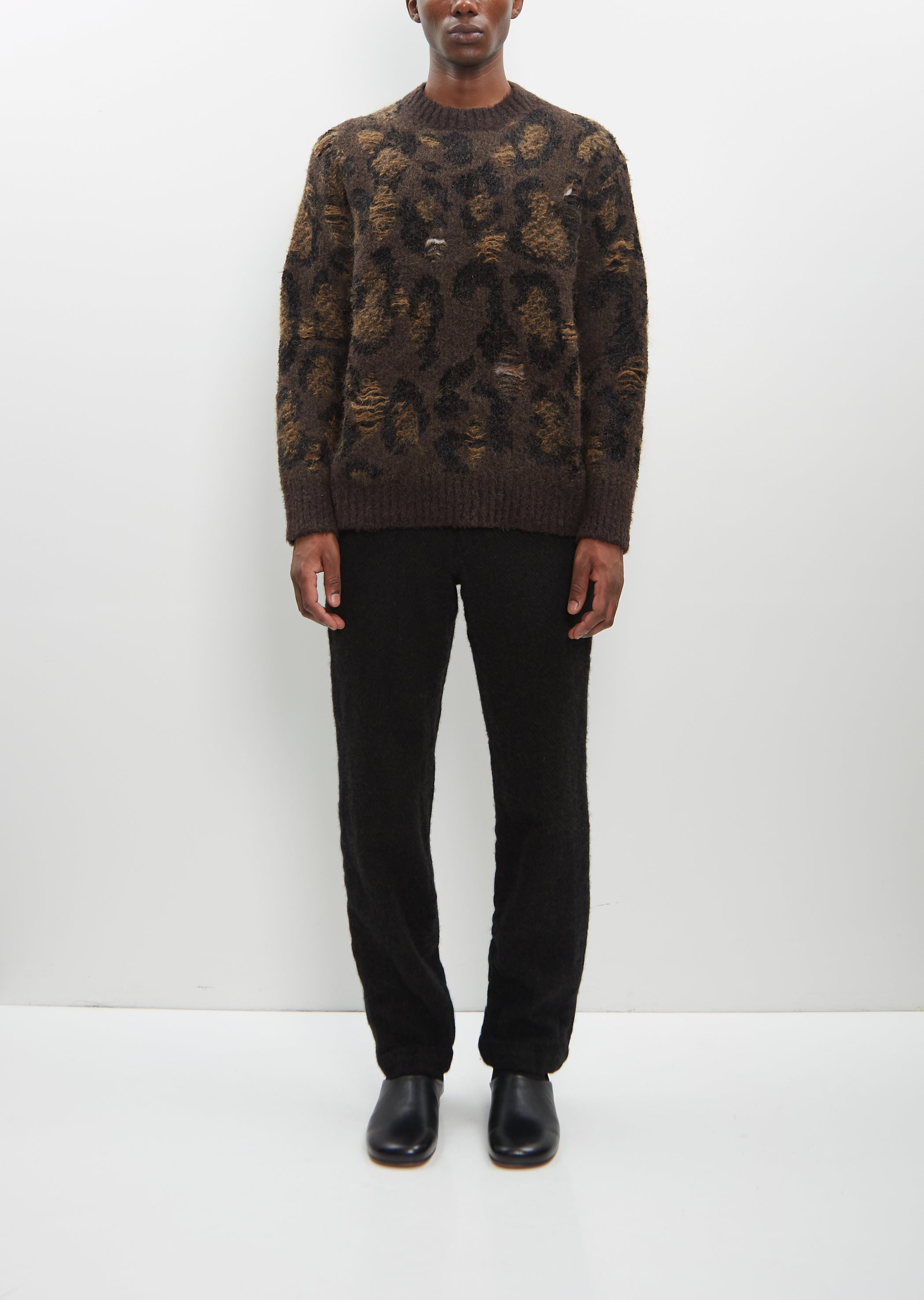Leopard Jacquard Sweater – La Garçonne